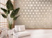 Wall Mural Golden Suns - Oriental Pattern With a Regular Pattern on Concrete 145244