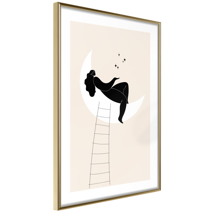 Wall Poster Ladder to the Moon - Girl From the Moon Charms the Stars 146144 additionalImage 11