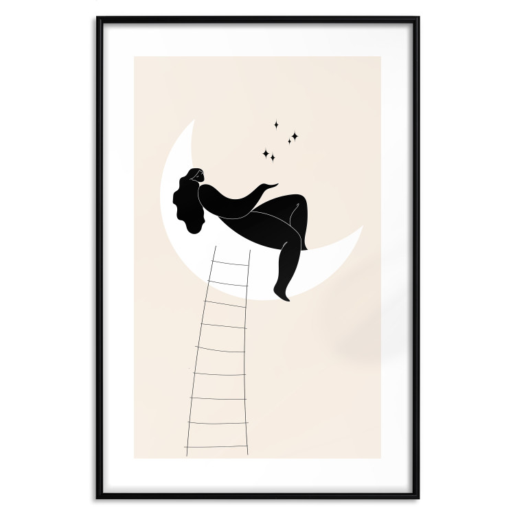 Wall Poster Ladder to the Moon - Girl From the Moon Charms the Stars 146144 additionalImage 17
