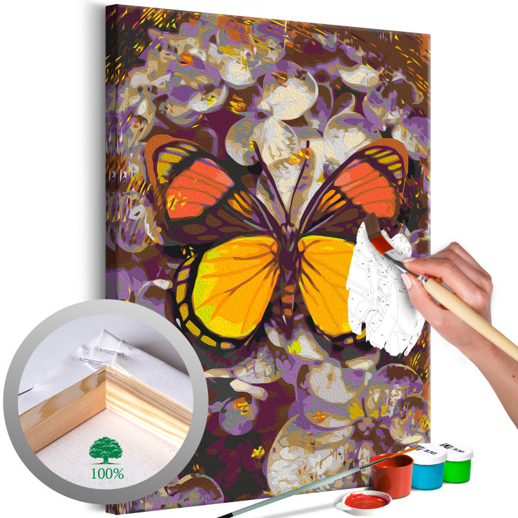 Paint by number Amber Dream - Butterfly with Yellow and Orange Wings 146544
