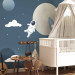 Wall Mural Astronaut in Space - Rocket and Planets in the Blue Sky 148444 additionalThumb 7
