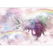 Wall Mural Unicorn and Magic Tree - Pink and Rainbow Land in the Clouds 148544 additionalThumb 3