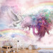 Wall Mural Unicorn and Magic Tree - Pink and Rainbow Land in the Clouds 148544 additionalThumb 6