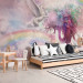Wall Mural Unicorn and Magic Tree - Pink and Rainbow Land in the Clouds 148544 additionalThumb 8