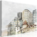 Canvas Grayed City (1-piece) - urban landscape in bright colors 149644 additionalThumb 2