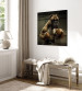Canvas Print AI Boxer Dog - Fantasy Portrait of a Strong Animal in the Ring - Square 150144 additionalThumb 4