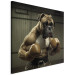 Canvas Print AI Boxer Dog - Fantasy Portrait of a Strong Animal in the Ring - Square 150144 additionalThumb 2