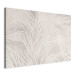 Canvas Art Print Palm Trees in the Wind - Gray Twigs With Leaves on a Light Beige Background 151244 additionalThumb 2