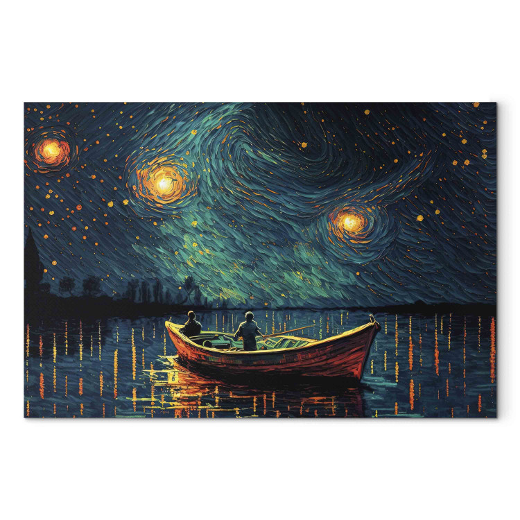 Print On Glass Starry Night - Impressionistic Landscape With a View of the Sea and Sky [Glass] 151744 additionalImage 2