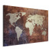 Canvas Print Rusty map of the World 55244 additionalThumb 2