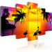 Canvas Art Print Sunset and Flamingos 58544 additionalThumb 2