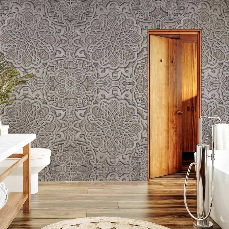 Wall Mural Oriental Ornament - Background with Mosaic in Gray Oriental Style 60144 additionalImage 8