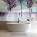 Wall Mural Heather Landscape - Trees by the Water in Provencal Style in Violet 60444 additionalThumb 8