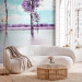 Wall Mural Heather Landscape - Trees by the Water in Provencal Style in Violet 60444