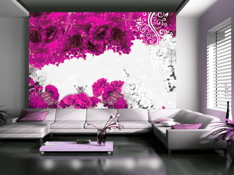 Wall Mural Colors of spring: fuchsia 60744