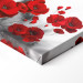 Canvas Red Poppy Flowers in the Meadow - Romantic Flowers against Grey Plants 107254 additionalThumb 6