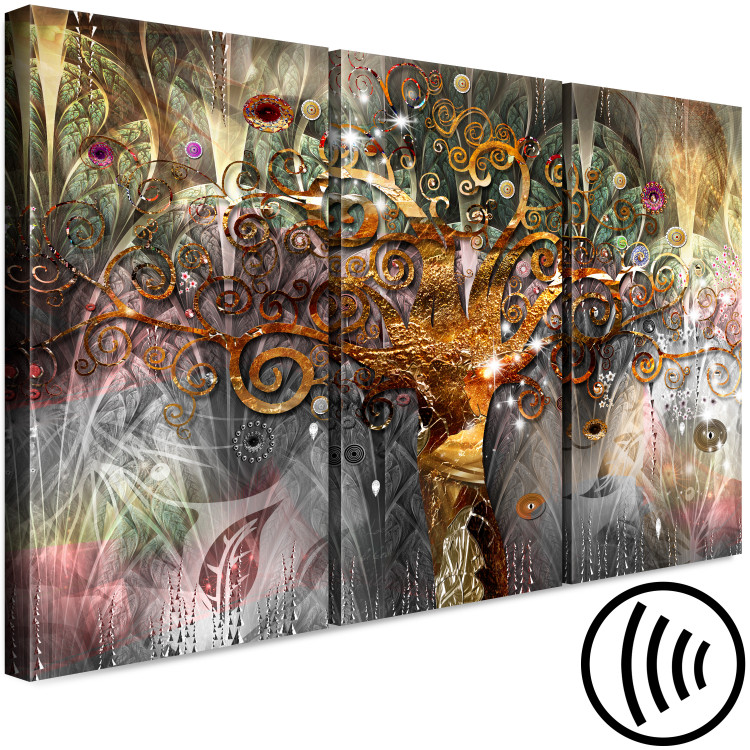 Canvas Print Golden Tree (3 Parts) 108254 additionalImage 6
