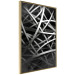 Wall Poster In the Web - black and white industrial abstraction with dense vines 117554 additionalThumb 12