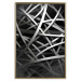 Wall Poster In the Web - black and white industrial abstraction with dense vines 117554 additionalThumb 16