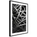 Wall Poster In the Web - black and white industrial abstraction with dense vines 117554 additionalThumb 11