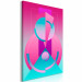 Canvas Print Geometric abstraction - a variation of pink and blue figures 117954 additionalThumb 2