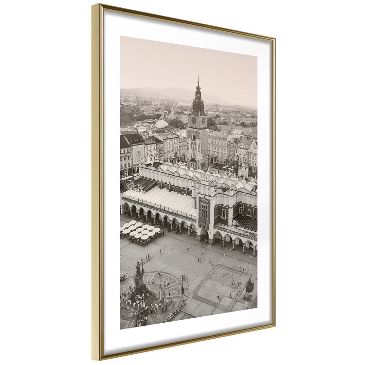 Wall Poster Krakow: Cloth Hall - Polish architecture in sepia from a bird's eye view 118154 additionalImage 8