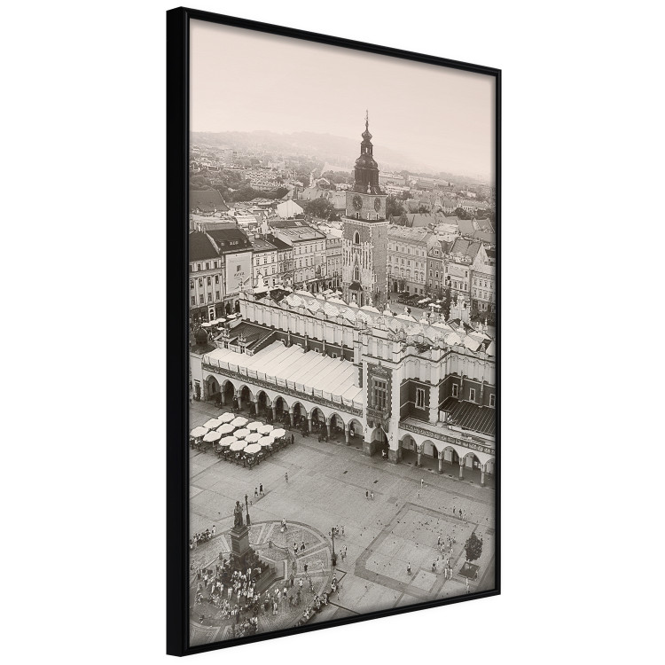 Wall Poster Krakow: Cloth Hall - Polish architecture in sepia from a bird's eye view 118154 additionalImage 12