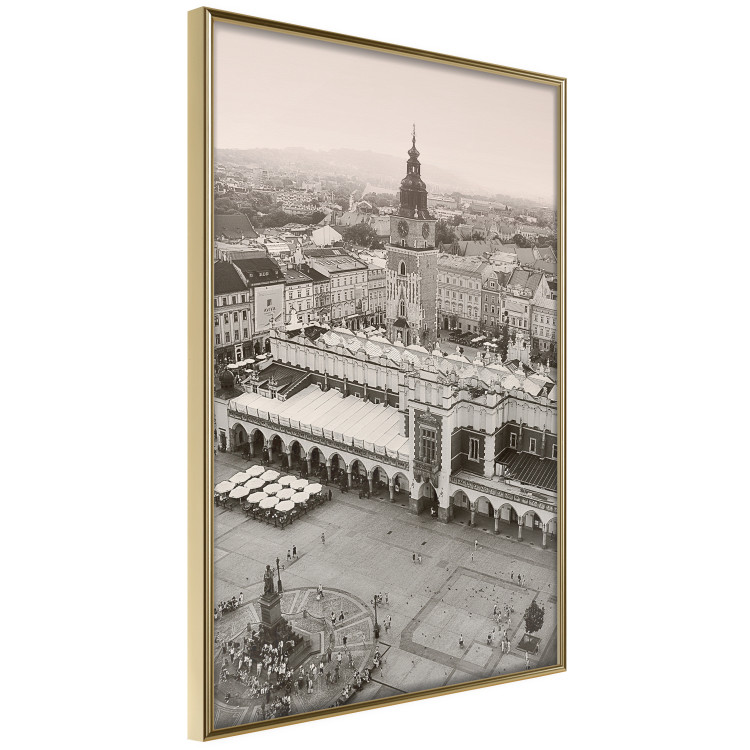 Wall Poster Krakow: Cloth Hall - Polish architecture in sepia from a bird's eye view 118154 additionalImage 14