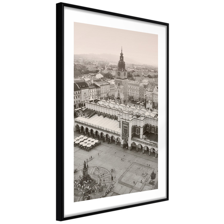 Wall Poster Krakow: Cloth Hall - Polish architecture in sepia from a bird's eye view 118154 additionalImage 11
