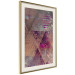 Poster Autumn Abstraction - colorful geometric composition with violet 118254 additionalThumb 14
