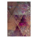 Poster Autumn Abstraction - colorful geometric composition with violet 118254