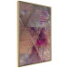 Poster Autumn Abstraction - colorful geometric composition with violet 118254 additionalThumb 4