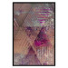 Poster Autumn Abstraction - colorful geometric composition with violet 118254 additionalThumb 18
