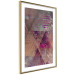 Poster Autumn Abstraction - colorful geometric composition with violet 118254 additionalThumb 12