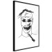 Wall Poster Joker - black and white unconventional portrait of a man amidst dark spots 119254 additionalThumb 11