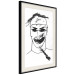 Wall Poster Joker - black and white unconventional portrait of a man amidst dark spots 119254 additionalThumb 3
