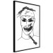 Wall Poster Joker - black and white unconventional portrait of a man amidst dark spots 119254 additionalThumb 10