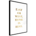 Poster Gold Home Is Best - English text in a quote format on a white background 122954 additionalThumb 13