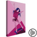 Canvas Driving power - Pink graphic with a woman drawing on a board ideal for a girl or teen room 123354 additionalThumb 6