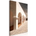 Canvas Print Greek arcades - city architecture with stone arches and sand columns on a beige background 123754 additionalThumb 2