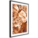 Poster Warm Scent - large and small plant flowers in autumn sepia tone 123854 additionalThumb 11