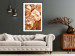 Poster Warm Scent - large and small plant flowers in autumn sepia tone 123854 additionalThumb 4