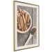 Wall Poster Spice Scent - winter cinnamon spice lying on a wooden table 124454 additionalThumb 2