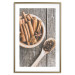 Wall Poster Spice Scent - winter cinnamon spice lying on a wooden table 124454 additionalThumb 14