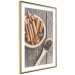Wall Poster Spice Scent - winter cinnamon spice lying on a wooden table 124454 additionalThumb 8