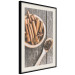Wall Poster Spice Scent - winter cinnamon spice lying on a wooden table 124454 additionalThumb 3