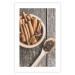 Wall Poster Spice Scent - winter cinnamon spice lying on a wooden table 124454 additionalThumb 25