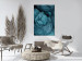Canvas Art Print River of wool - an abstract depicting weave of turquoise yarns 124954 additionalThumb 3