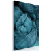Canvas Art Print River of wool - an abstract depicting weave of turquoise yarns 124954 additionalThumb 2