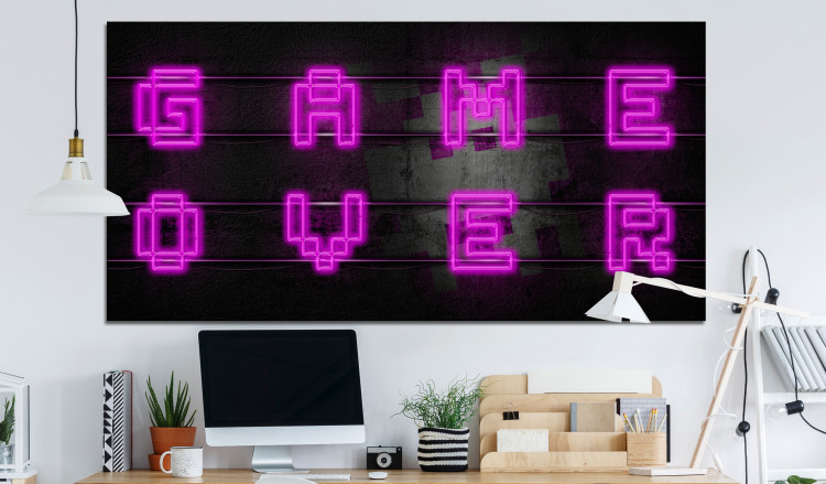 Large canvas print Pink Neon II [Large Format] 125554 additionalImage 6